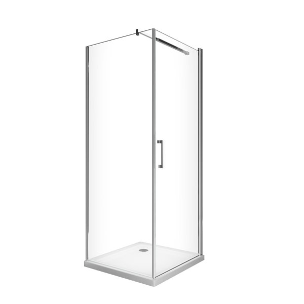 Ebern Designs Gregario Rectangular Shower Enclosure 2000 x 740 mm